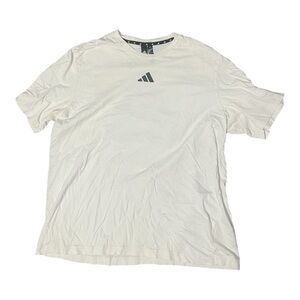 Adidas White Short Sleeve Tee for Effortless Style